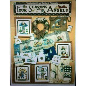 Cross Stitch Jeanette Crews Designs Four Seasons Angels 30 Patterns Book #22137